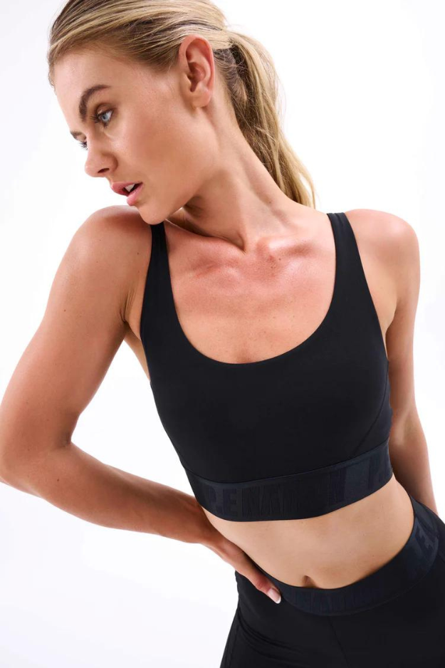 PE Nation Backcheck Sports Bra- Black– HyperLuxe Activewear