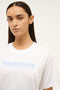 PE Nation Aero SS Tee- White & Cornflower Blue