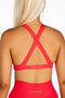 Kikiva Infinity Cross Back Crop- Red