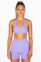 Kikiva Signature Halter Crop- Lavender