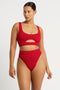 Bond Eye Sasha Crop- Baywatch Red