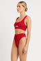 Bond Eye Sasha Crop- Baywatch Red