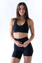 HyperLuxe Shape Sports Bra- Black