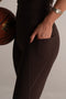 PRE- ORDER- HyperLuxe Shape Full Length Pocket Legging- Espresso