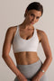 HyperLuxe Shape Sports Bra- White