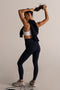 PRE- ORDER- HyperLuxe Shape Full Length Pocket Legging- Navy