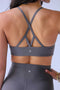 HyperLuxe Balance Sports Bra- Pebble Grey