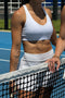 HyperLuxe Shape Sports Bra- White