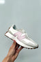 New Balance WS327AL Courtside Sneaker- Moonbeam/ Stone Pink