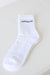 HyperLuxe Crew Sock- White