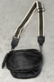 Hi Ho Silver Obsessed Bag Black/ Gunmetal- Woven Khaki Strap