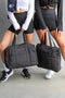 HyperLuxe Gym Bag with Zips- Black