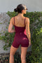 HyperLuxe Base 5" Bike Short- Burgundy