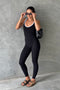 HyperLuxe Contour Full Length Onesie- Black/ White