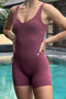 HyperLuxe Onesie- Plum