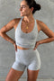 HyperLuxe Contour Tank- Grey Marle