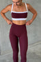 HyperLuxe Shape Full Length Legging- Burgundy