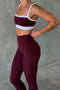 HyperLuxe Shape Full Length Legging- Burgundy