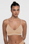 Nat' v Callie Crop Light Support- Bone, Black, Bianco