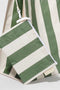 Sunny Life Carry All Beach Bag- The Vacay Olive Stripe