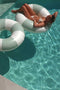 Sunny Life Tube Pool Ring- The Vacay Soft Olive Stripe