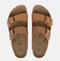 Birkenstock Arizona Birki Buc Earthy Vegan Sandal Regular- Pecan