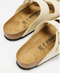 Birkenstock Arizona Nubuck Leather Sandal Regular- Ecru