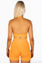 Kikiva Signature Halter Crop- Neon Orange