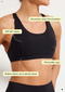 Nimble Sweat To Splash Strappy Bra- Black