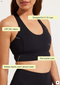 Nimble Sweat To Splash Scoop Bra- Black