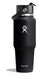 Hydro Flask Wide Mouth Travel Bottle with Flex Straw Cap 32oz- Black