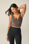 Beyond Yoga Good Day Cropped Tank- Umber Heather