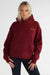 Leelo Active Pilates Collection Hoodie- Cherry Cola