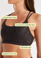 Nimble Essential Strappy Bra- Cacao Cheetah