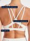 Nimble In Tempo Strappy Bra- Cloud