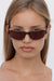 Lu Goldie Gia Sunglasses- Black Coffee