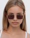 Lu Goldie Billie Sunglasses- Chestnut