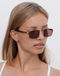 Lu Goldie Billie Sunglasses- Chestnut