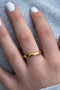 EVER Jewellery Point Break Ring- Size 7 Gold