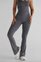 Leelo Active Sculpt Flare Leggings- Charcoal