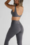 Leelo Active Sculpt Crop- Charcoal