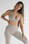 Leelo Active Sculpt Crop- Latte