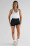 Leelo Active Racer Back Crop- White