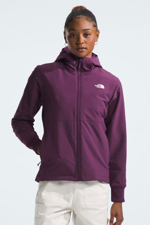 The North Face Women s Shelbe Raschel Hoodie Black Currant HyperLuxe Activewear