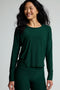 Beyond Yoga Daydreamer Pullover- Dark Green Heather