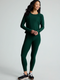 Beyond Yoga Daydreamer Pullover- Dark Green Heather