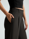 Beyond Yoga Status Wide Leg Trousers- Black