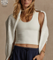 The Upside Onyx Kori Crop Tank- Creme