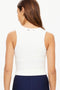 The Upside Onyx Kori Crop Tank- Creme