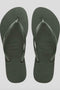 Havaianas Slim Thong- Metallic Green Olive